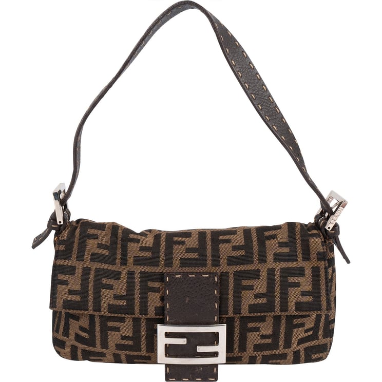 Fendi Fendi Monogram FF Baguette  Shoulder Bag