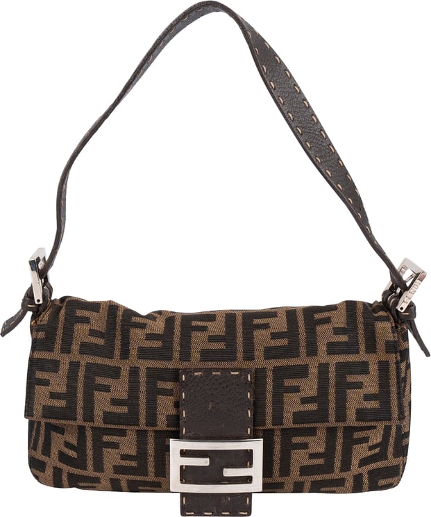 Fendi Fendi Monogram FF Baguette  Shoulder Bag