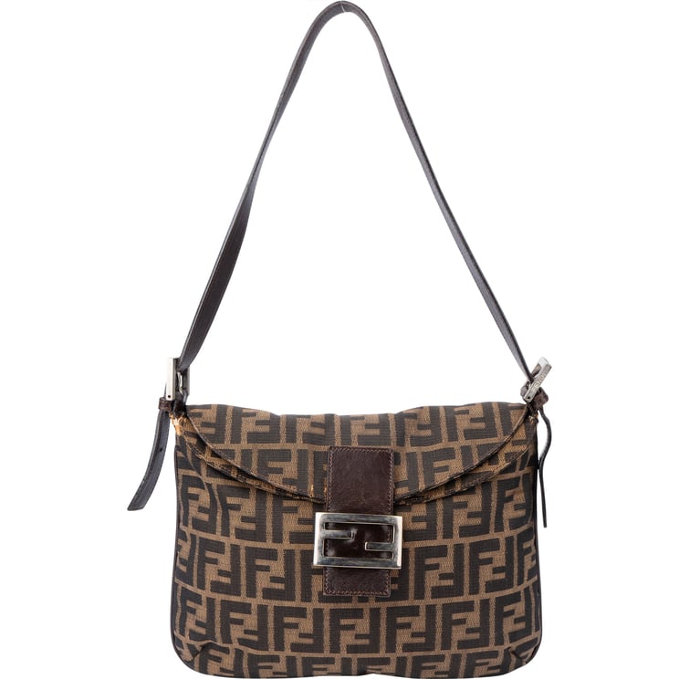 Fendi Fendi FF Monogram Baguette Shoulder Bag