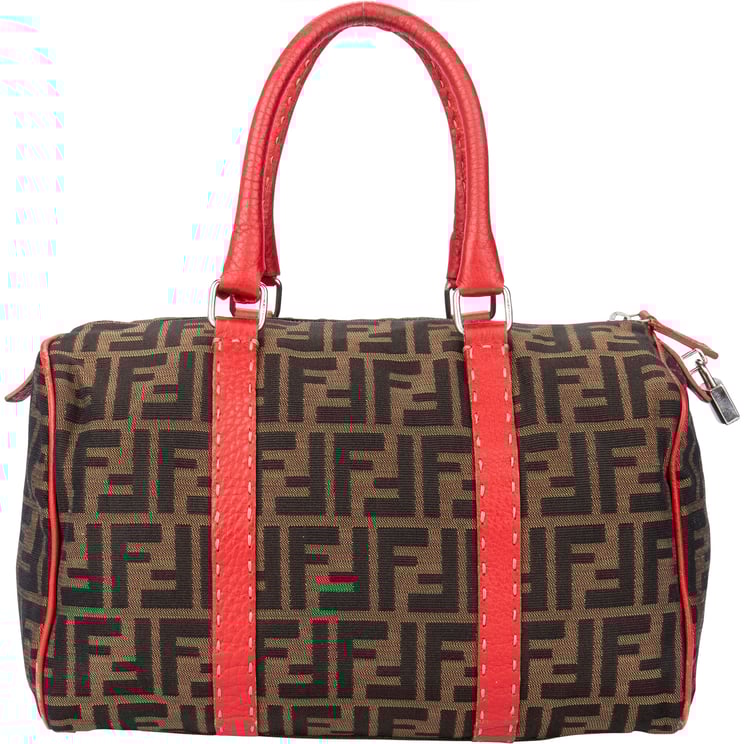 Fendi Fendi FF Monogram Rouge Zucca Handbag