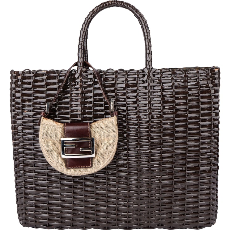 Fendi Fendi Braid Shopper Mini FF Baguette Handbag Set