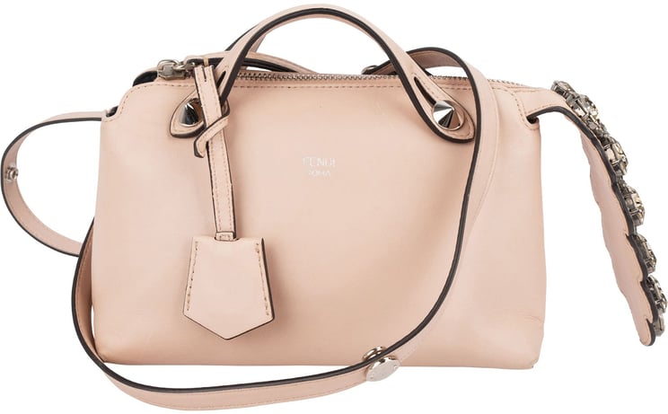 Fendi Fendi Leather Studded Crystal By The Way Mini Crossbody Bag