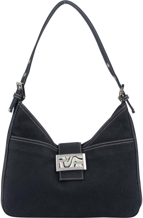 Fendi Fendi Limited FF Buckle Baguette Shoulder Bag