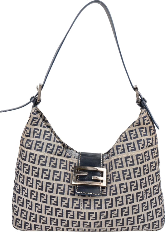 Fendi Fendi FF Monogram Baguette Buckle Hobo Bag