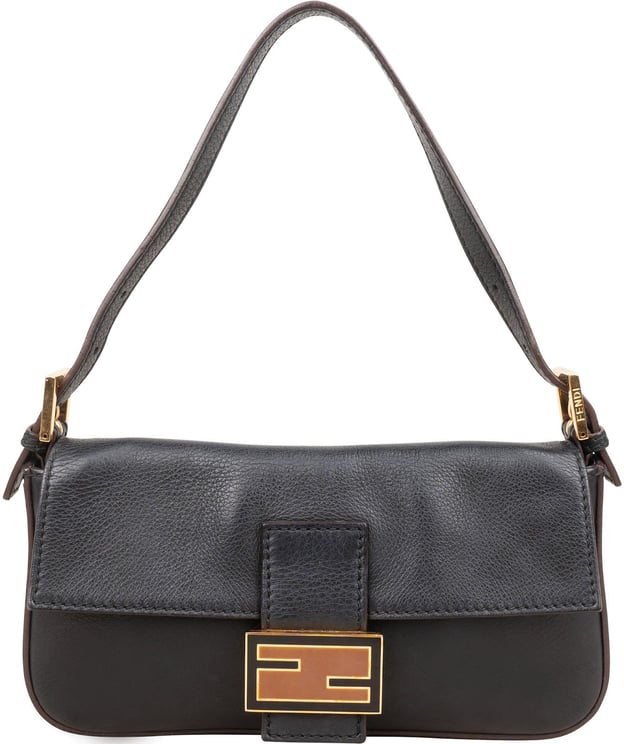 Fendi Fendi Vitello Leather Baguette Shoulder Bag