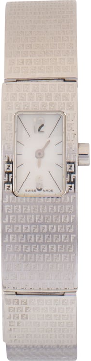 Fendi Fendi Monogram Classico Silver Zucca Pattern 3300L Women Watch