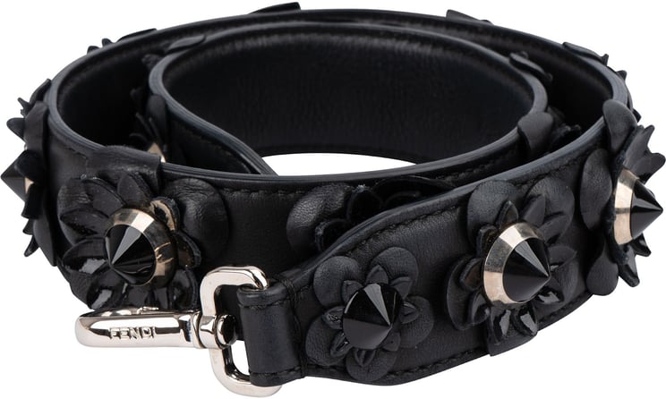 Fendi Fendi Leather Flowerland Studded You Bag Strap