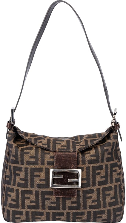Fendi Fendi FF Monogram Baguette Buckle Handbag