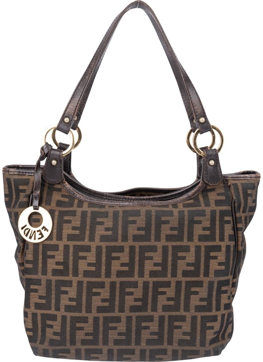 Fendi Fendi FF Monogram Zucca Handbag