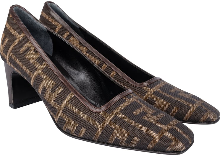 Fendi Fendi FF Monogram Heels (35)