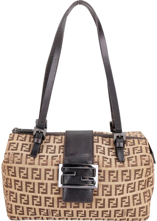 Fendi Fendi FF Monogram Baguette Buckle Handbag