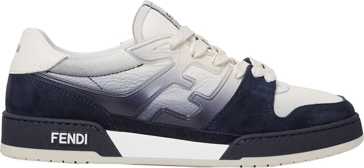 Fendi Match White Gradient Effect Side Logo Sneakers