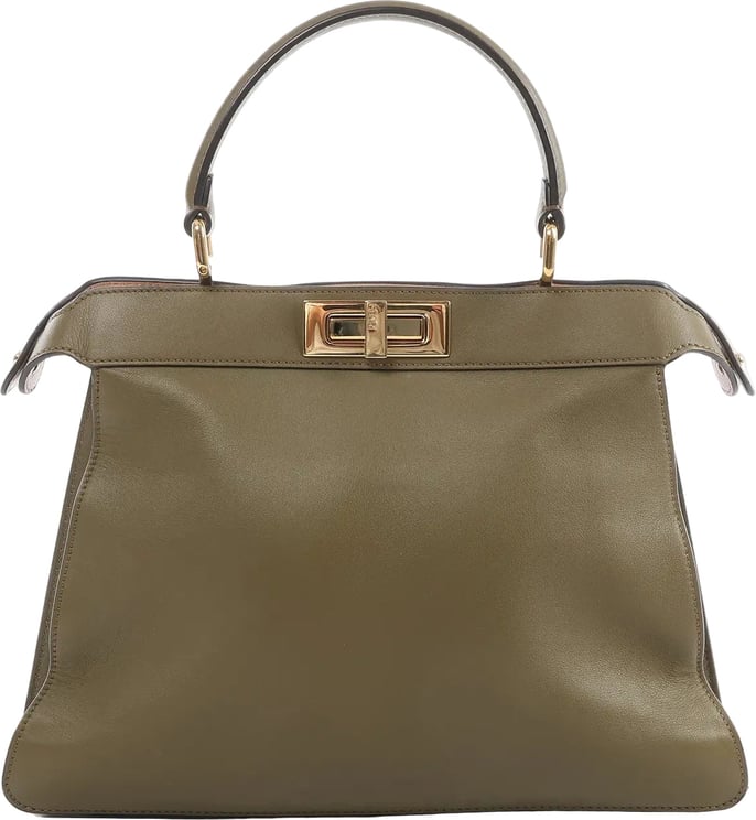 Fendi Fendi Peek-a-boo ICU Co., Ltd. Medium Leather Handbag in Green 8BN321