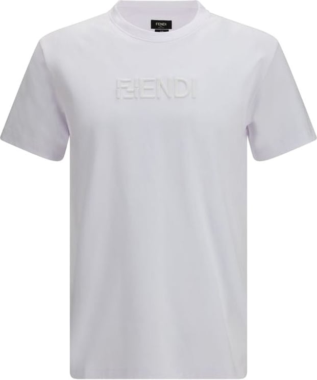 Fendi Fendi White Cotton T-Shirt