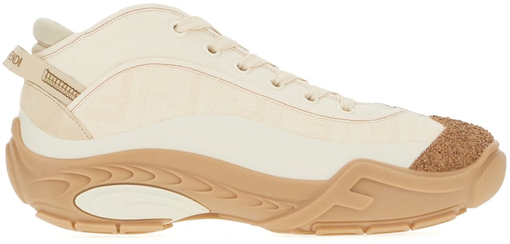 Fendi Fendi Sand canvas Lab sneakers