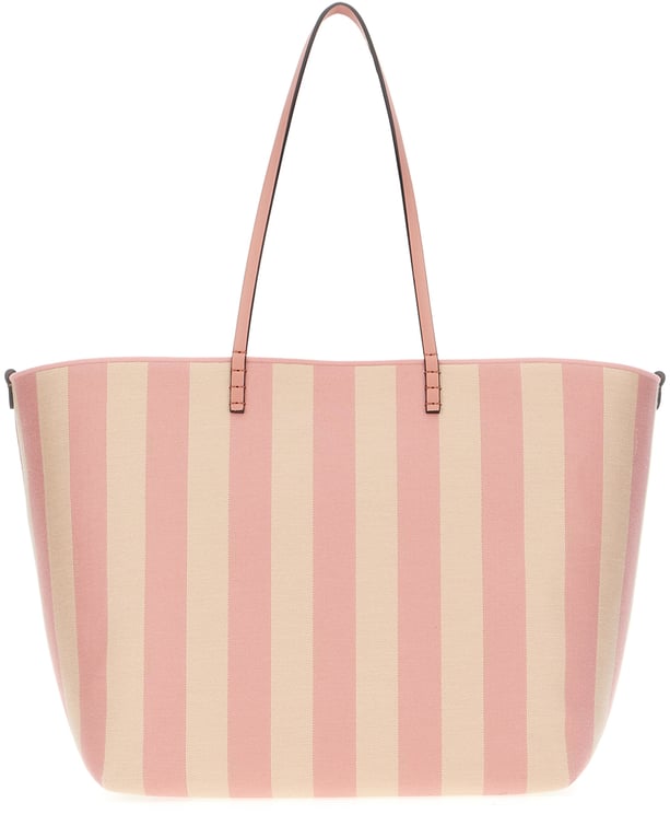 Fendi Fendi Embroidered canvas reversible large Roll shopping bag