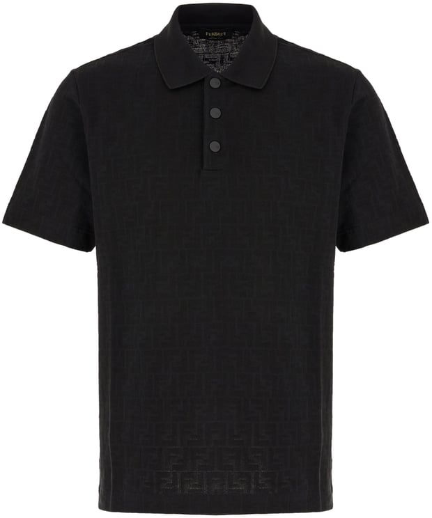 Fendi Fendi Black cotton polo shirt