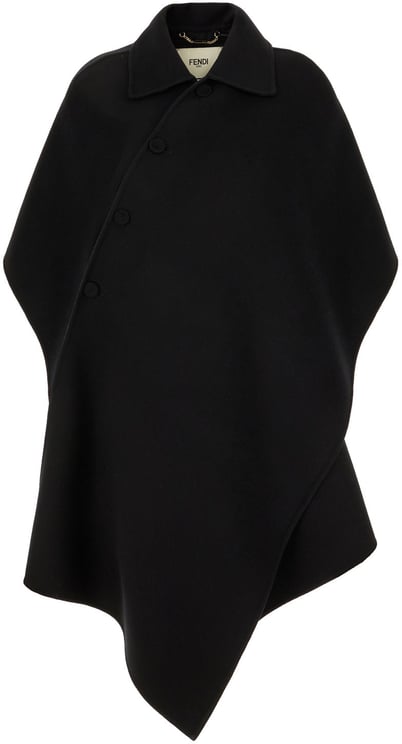 Fendi Fendi Black wool cape