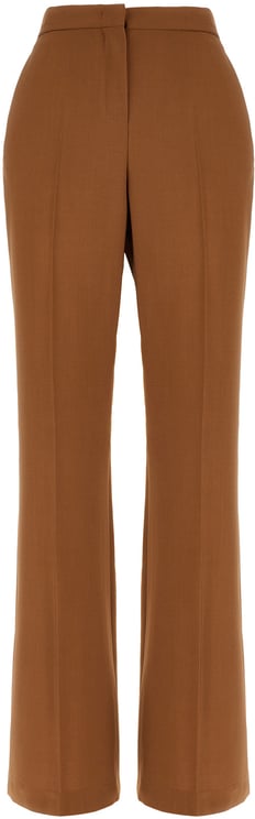 Fendi Fendi Camel wool blend pants