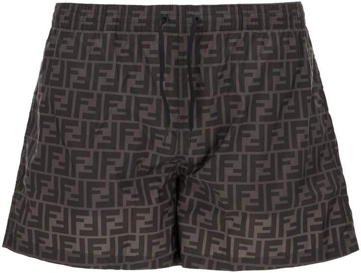 Fendi Fendi Printed polyester swimming shorts