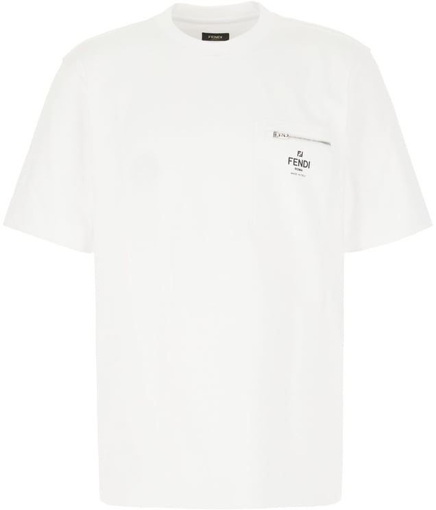 Fendi Fendi White cotton oversize t-shirt