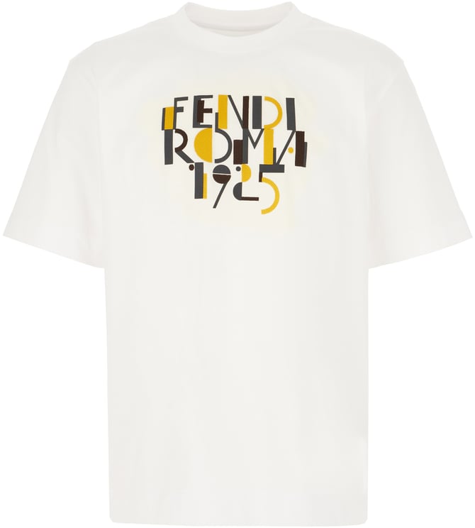 Fendi Fendi Ivory cotton t-shirt
