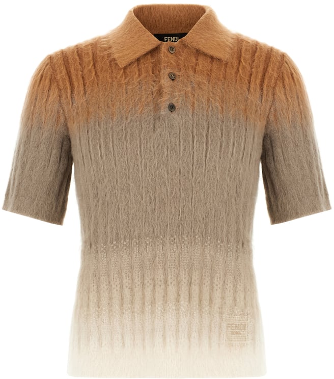 Fendi Fendi Multicolor stretch mohair blend sweater