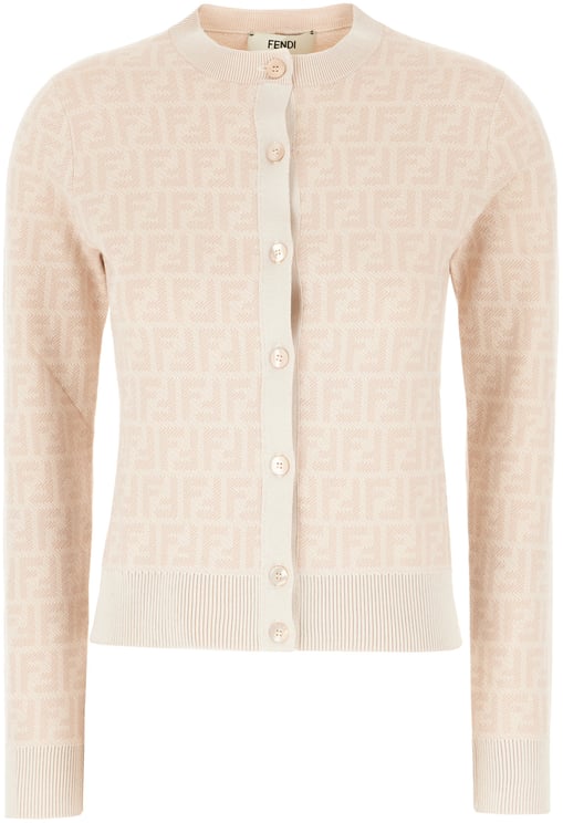 Fendi Fendi Embroidered wool cardigan