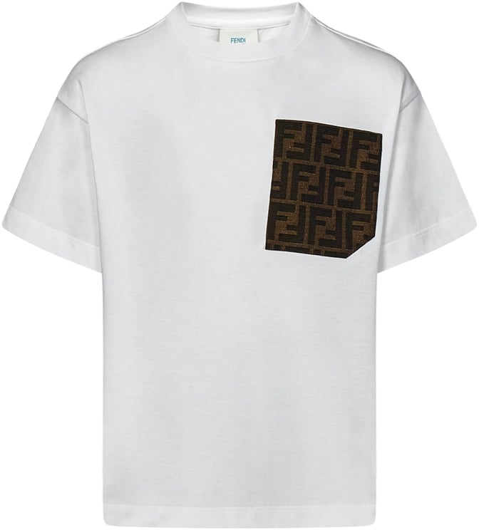 Fendi t-shirt jersey tinto white