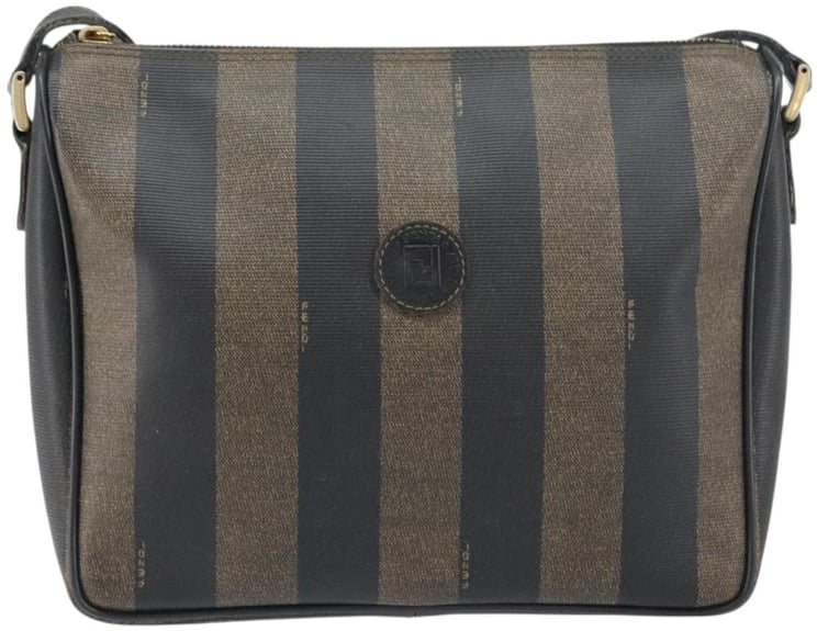 Fendi Fendi Vintage Pequin Shoulder bag Pequin