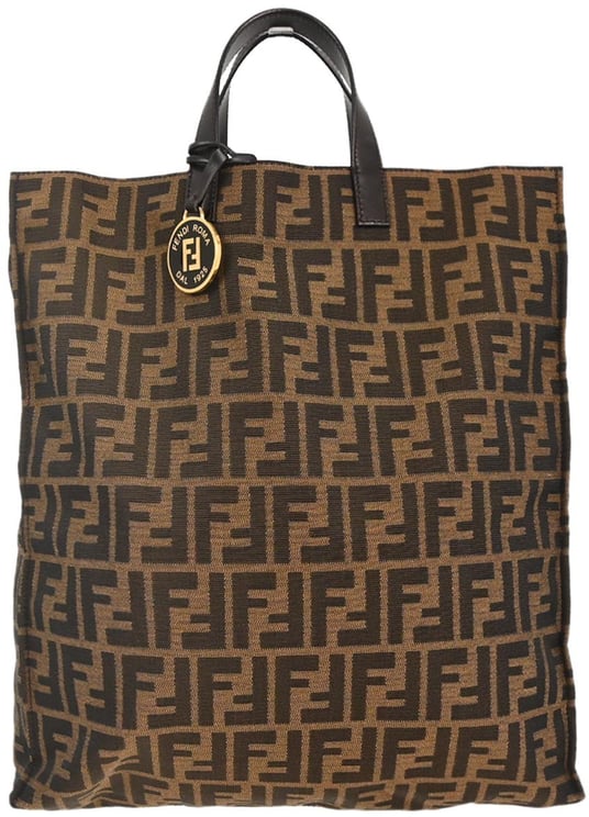 Fendi Fendi Special Shopping Tote Zucca Canvas Large