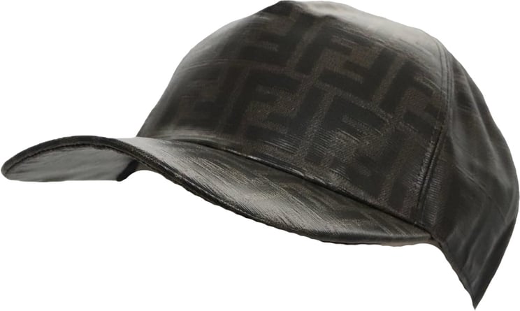 Fendi Fendi Logo Baseball Cap Zucca Canvas