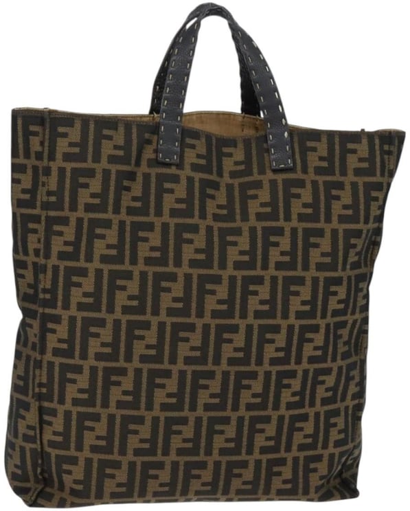 Fendi Fendi Open Shopping Tote Zucca Canvas Tall