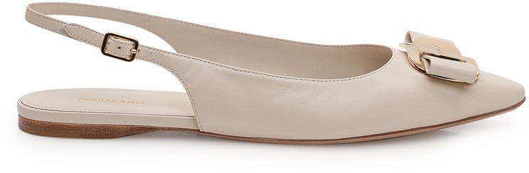 Ferragamo Ballerina Zelmy con Fiocco e Punta Affusolata