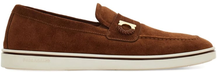 Ferragamo Flat Shoes Marrone