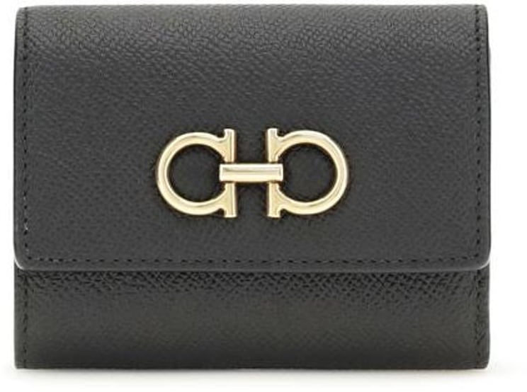 Ferragamo Ferragamo Black Calf Leather Bos Taurus Wallet