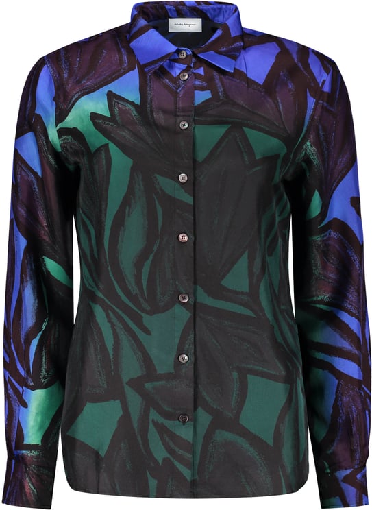 Ferragamo Printed silk shirt
