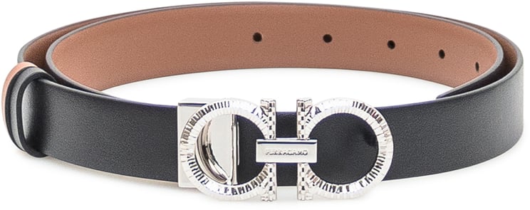 Ferragamo Cintura Ferragamo in pelle nera