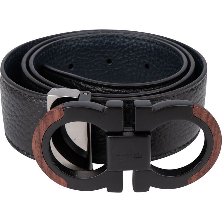 Ferragamo Ferragamo Reversible Wood Belt