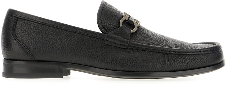 Ferragamo Ferragamo Black leather Grandioso loafers