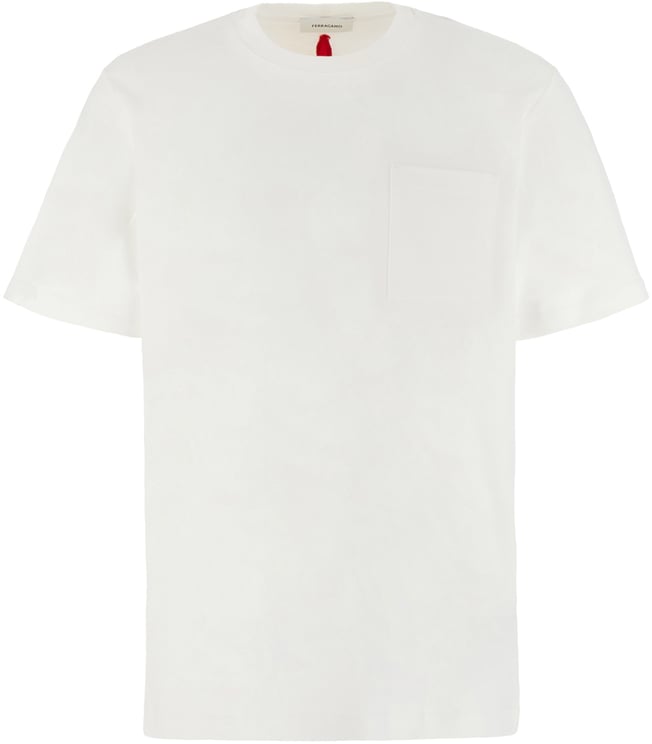 Ferragamo Ferragamo White cotton t-shirt