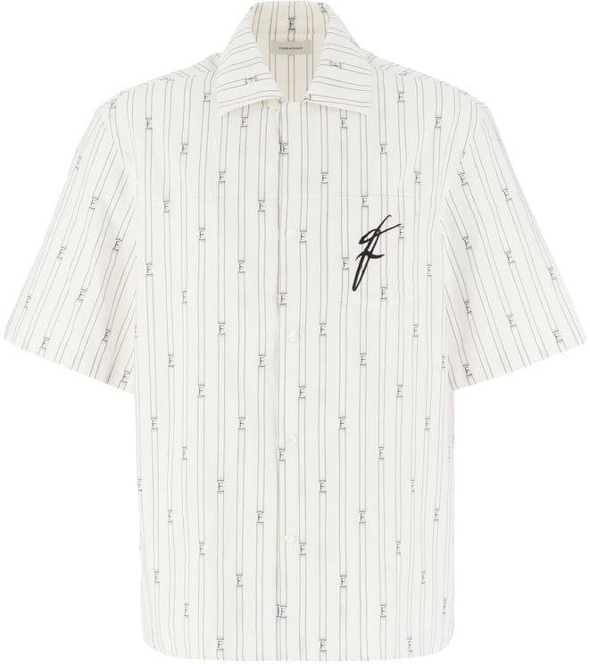 Ferragamo Ferragamo Embroidered poplin shirt