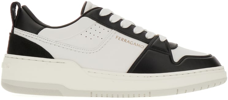 Ferragamo Ferragamo Two-tone leather sneakers