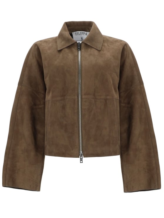 Filippa K Coach Oversized Matte Leather Jacket