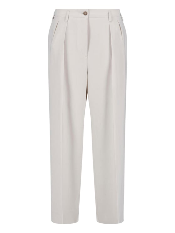 Filippa K Cream Paloma Mid-Rise Wide Leg Trousers