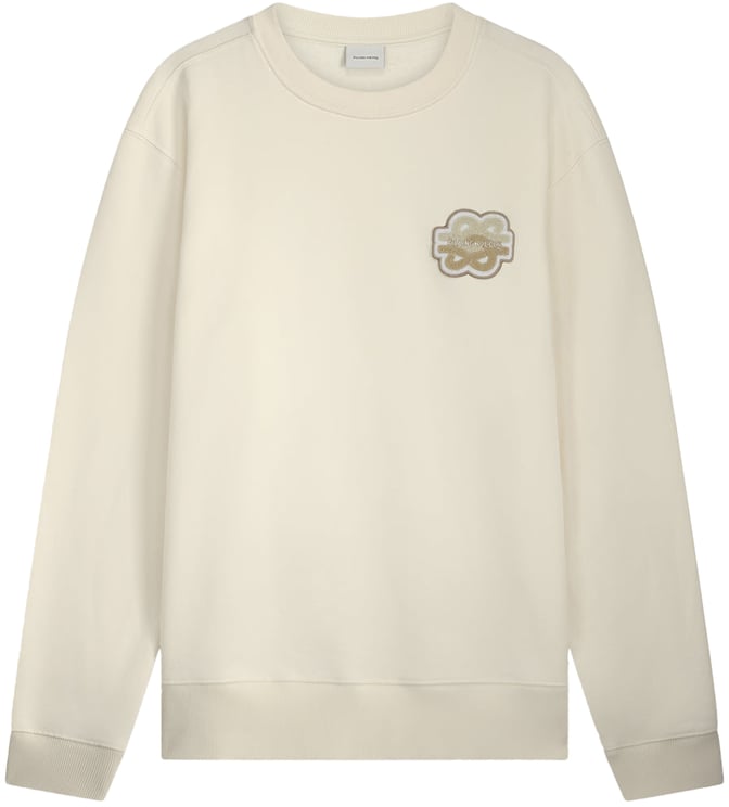 Filling Pieces Sweatshirt Gowtu Tonal Antique White