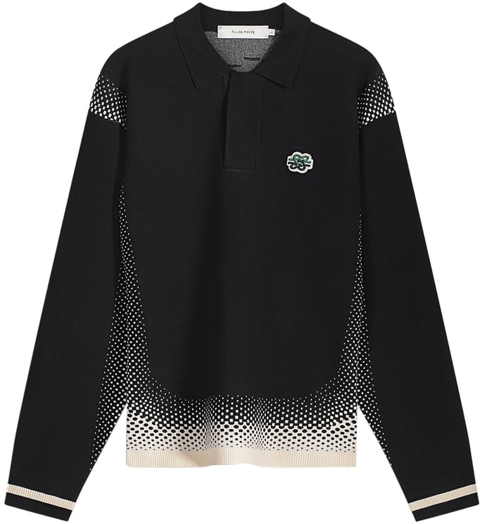Filling Pieces Knit Shirt Rugby Black