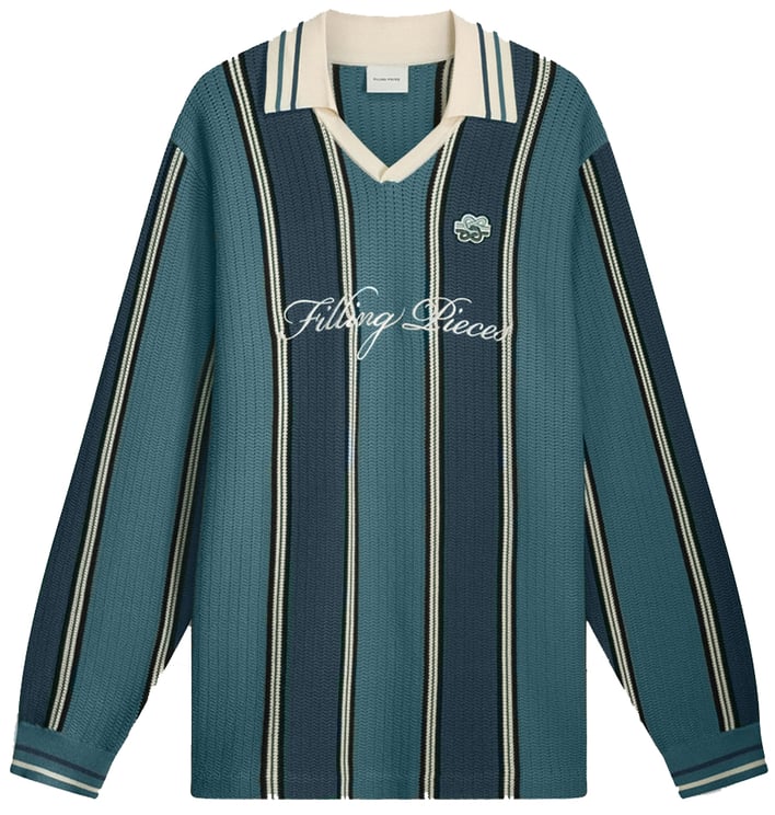 Filling Pieces Knit Football Jersey Dark Green