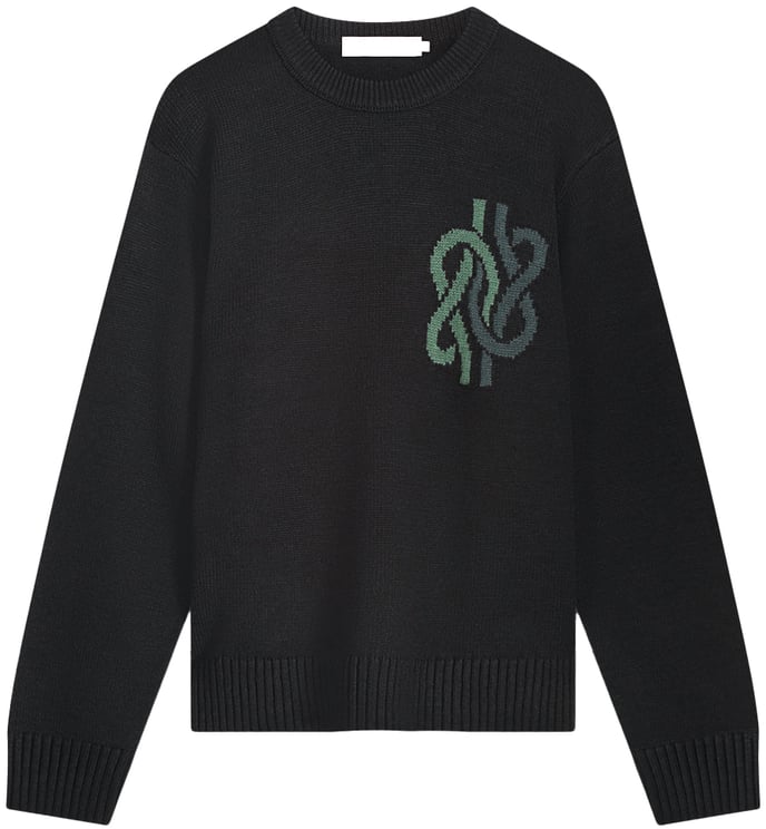 Filling Pieces Knit Sweater Knot Black