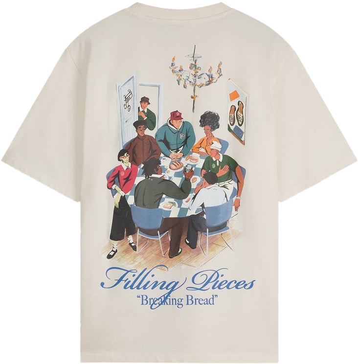 Filling Pieces T-shirt Supper Antique White
